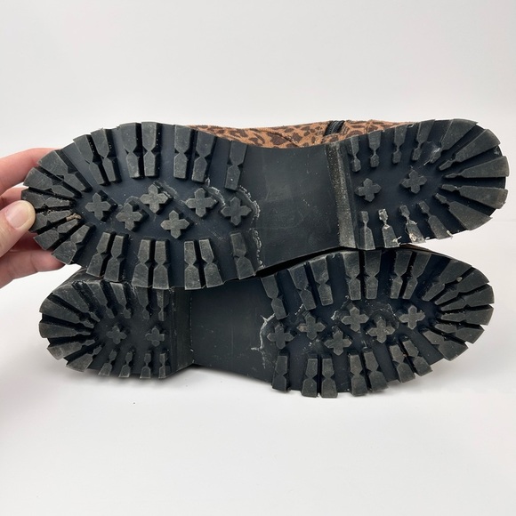 Abound animal print military boot, 9, thick fabric upper, Streetwear Grunge Moto - Picture 6 of 8